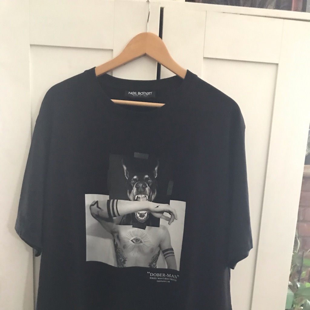 Neil Barrett Authentic Doberman Tee Shirt